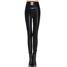 women leggings faux leather high quality slim leggings plus size High elasticity s-xl leather leggings