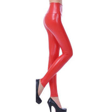 women leggings faux leather high quality slim leggings plus size High elasticity s-xl leather leggings