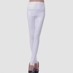 women leggings faux leather high quality slim leggings plus size High elasticity s-xl leather leggings