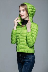 Women Ultra Light Down Coat Outwear Jacket